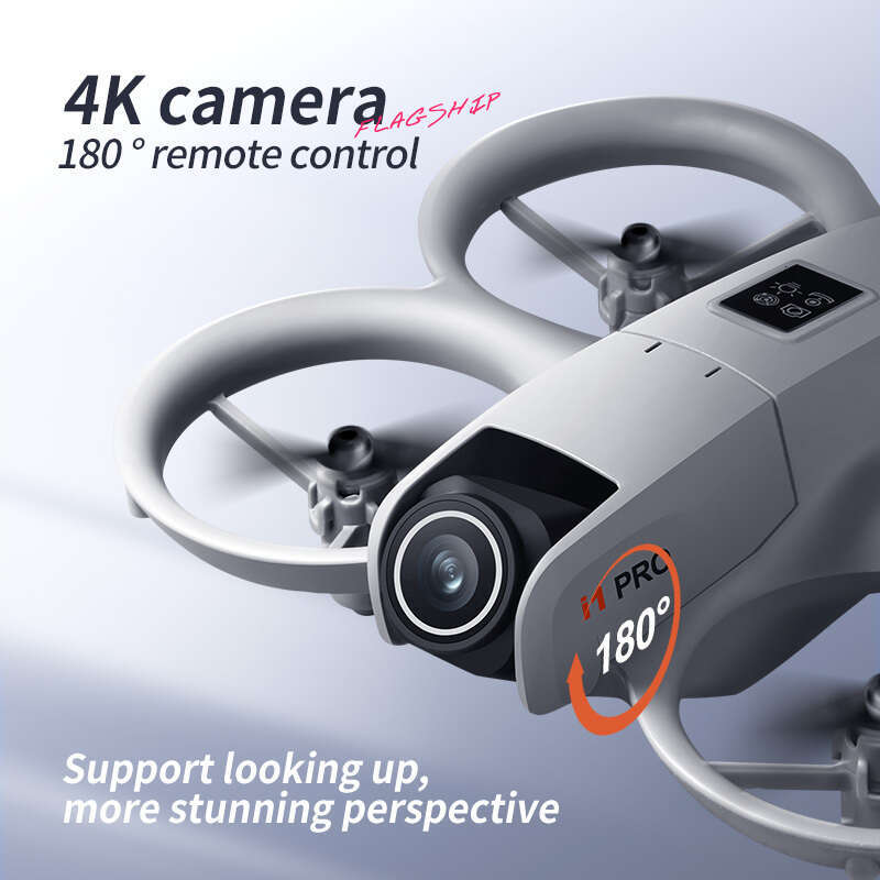 The I1 PRO 4K Drone Features Dual Cameras, 180° Camera Rotation, Two Batteries, Obstacle Detection, Optical Flow Positioning, 360° Rolling Capability,