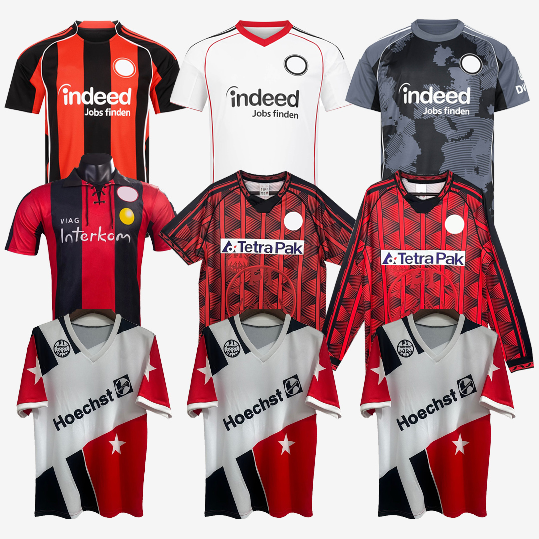Retro + New 1990 1995 1996 FranKFurt Mens Soccer Jerseys 2025 2026 EKSTROM GAUDINO OKOCHA HAGNER Home away third Vintage Football Shirts 25 26