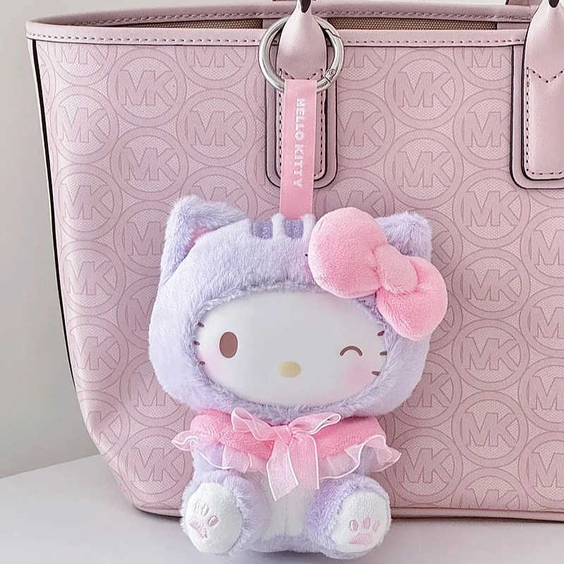Sanrio Original Toptoy Characters Play With Kittens Series Plush Pendant Blind Box Plush Doll Trendy Toys Cute Birthday Gift H251217