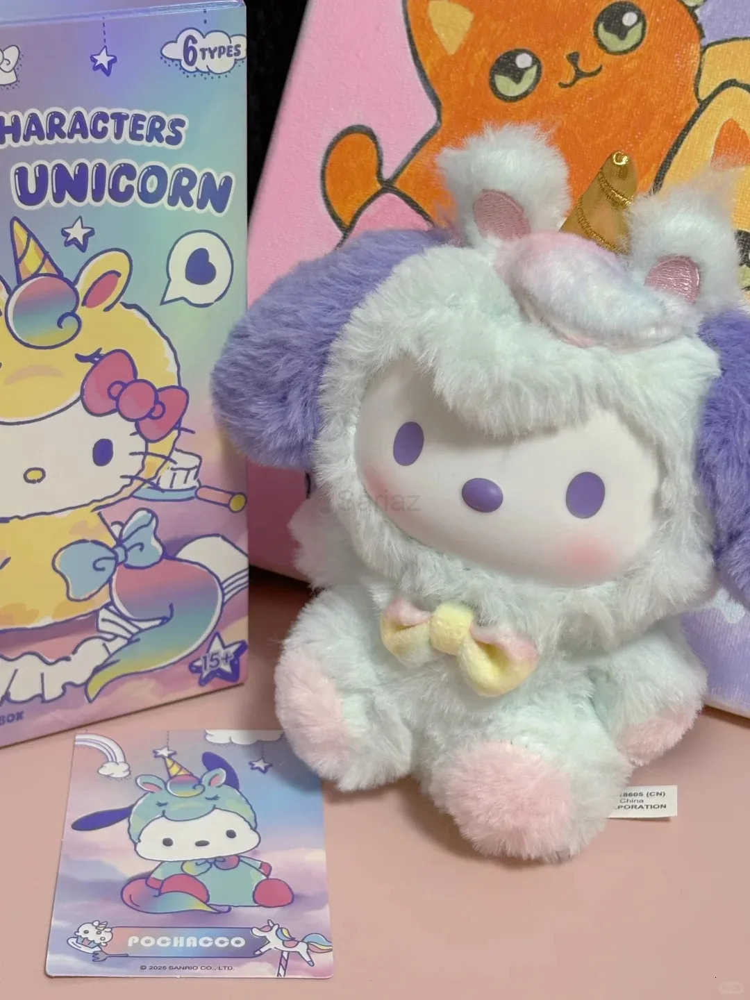 Sanrio Genuine Dreamy Unicorn Series Vinyl Blind Box Cute Bag Pendant Figure Doll Mystery Box Pendant Kids Toys Christmas Gift H251217