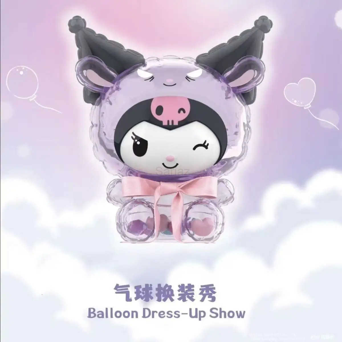 Sanrio Genuine Top Toy Kuromi Balloon Artist Series Blind Box Kawaii Kuromi Mystery Box Trendy Toy Figurines Decora Anime Figure Gift H251217