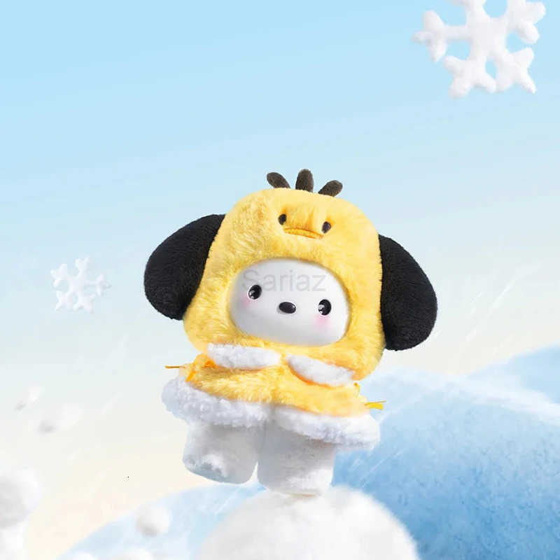 Sanrio Genuine Little Cape Series Plush Kuromi Melody Figurine Bag Pendant Keychain Cute And Interesting Little Cape For Present H251217