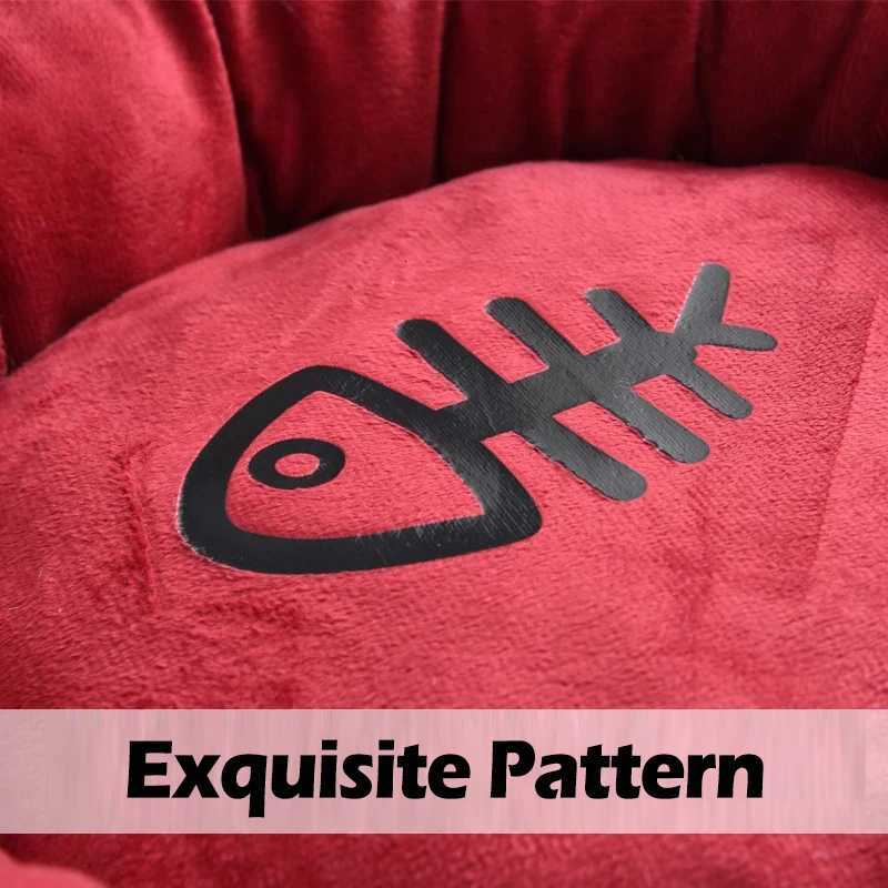 Cute Cat Bed House 60Cm Cotton Cat Cushion Nesk Sofa for Kitten Puppy Dog Bed Warm Basket Cat Accessories Pets Beds and Houses M251217