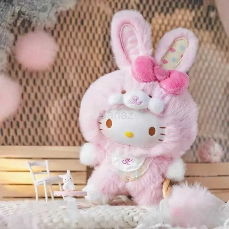 Sanrio Genuine Characters Elf Bunny Baby Serise Blind Box Pendant Toys Vinyl Dolls Hello Kitty Kuromi Cinnamoroll Adorable Gifts H251217