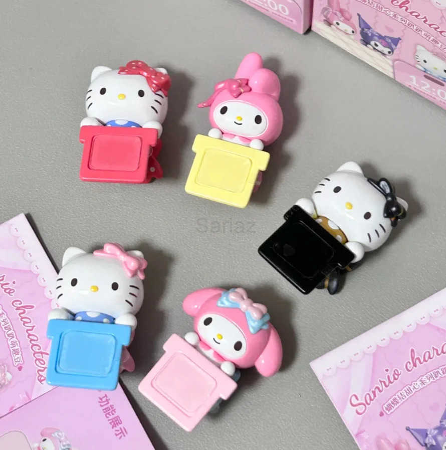 Sanrio Kuromi Melody hipper Bow Sweetheart Series Blind Box Anime Figure Collection Desktop Phone Decorate Ornaments girl gift H2512171