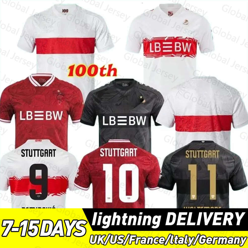 4XL 2025/26 Stuttgarts 100th soccer jerseys DEMIROVIC MILLOT MITTELSTADT UNDAV FUHRICH LEWELING STILLER KARAZOR VAGNOMAN Men Kids Kits socks football shirt