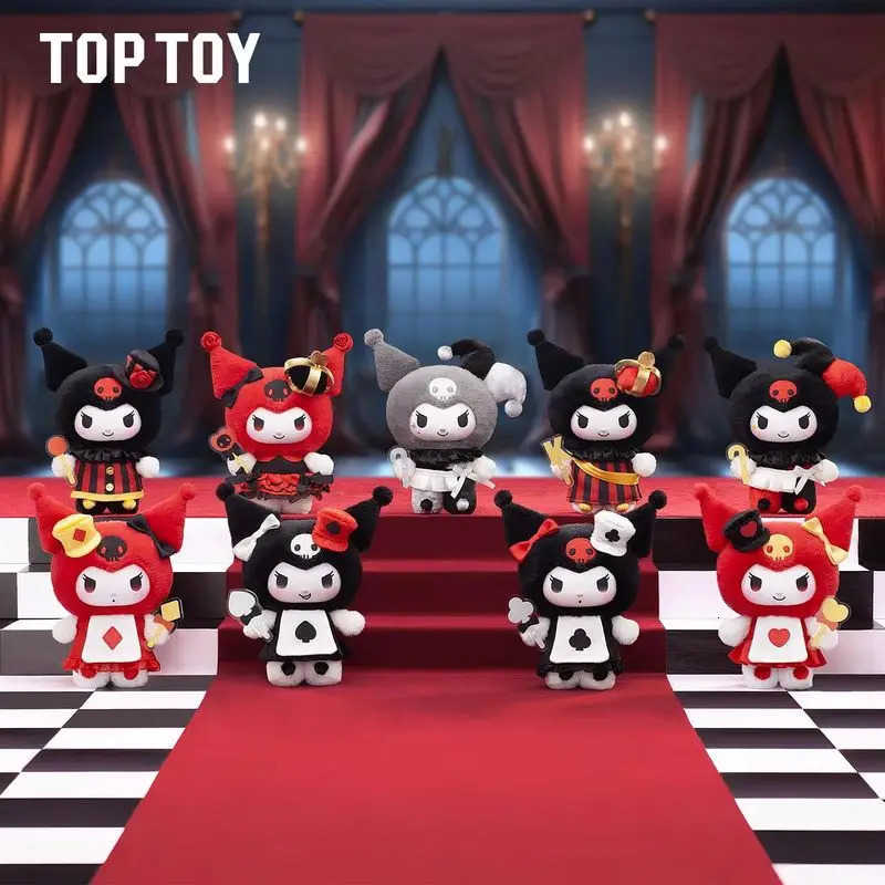 Sanrio Toptoy Kuromi Poker Kingdom Series Blind Box Cute Vinyl Plush Doll Cute Pendant Kuromi Mysterious Surprise Christmas Present H251217