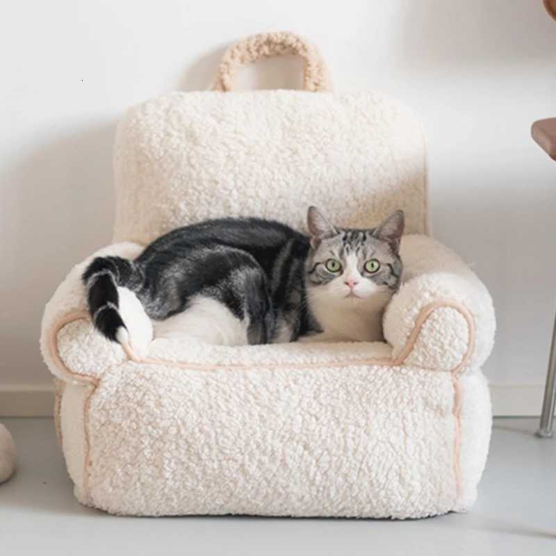Warm Cat Sofa Bed Sleeping Soft Teddy Detachable Dog Sofa Bed Couch Luxury Small Medium Puppy Sofas Beds Cheap Pet Supplies M251217