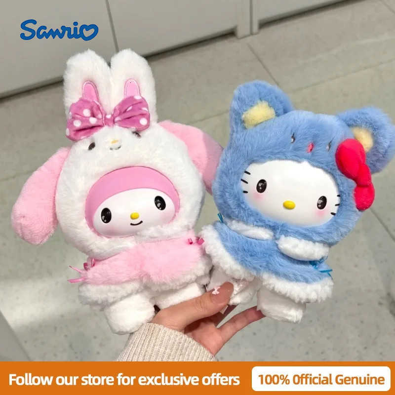 Sanrio Genuine New Small Cloak Series Vinyl Plush Keychain Blind Box Surprise Box Trendy Toy Gift Desktop Decoration H251217