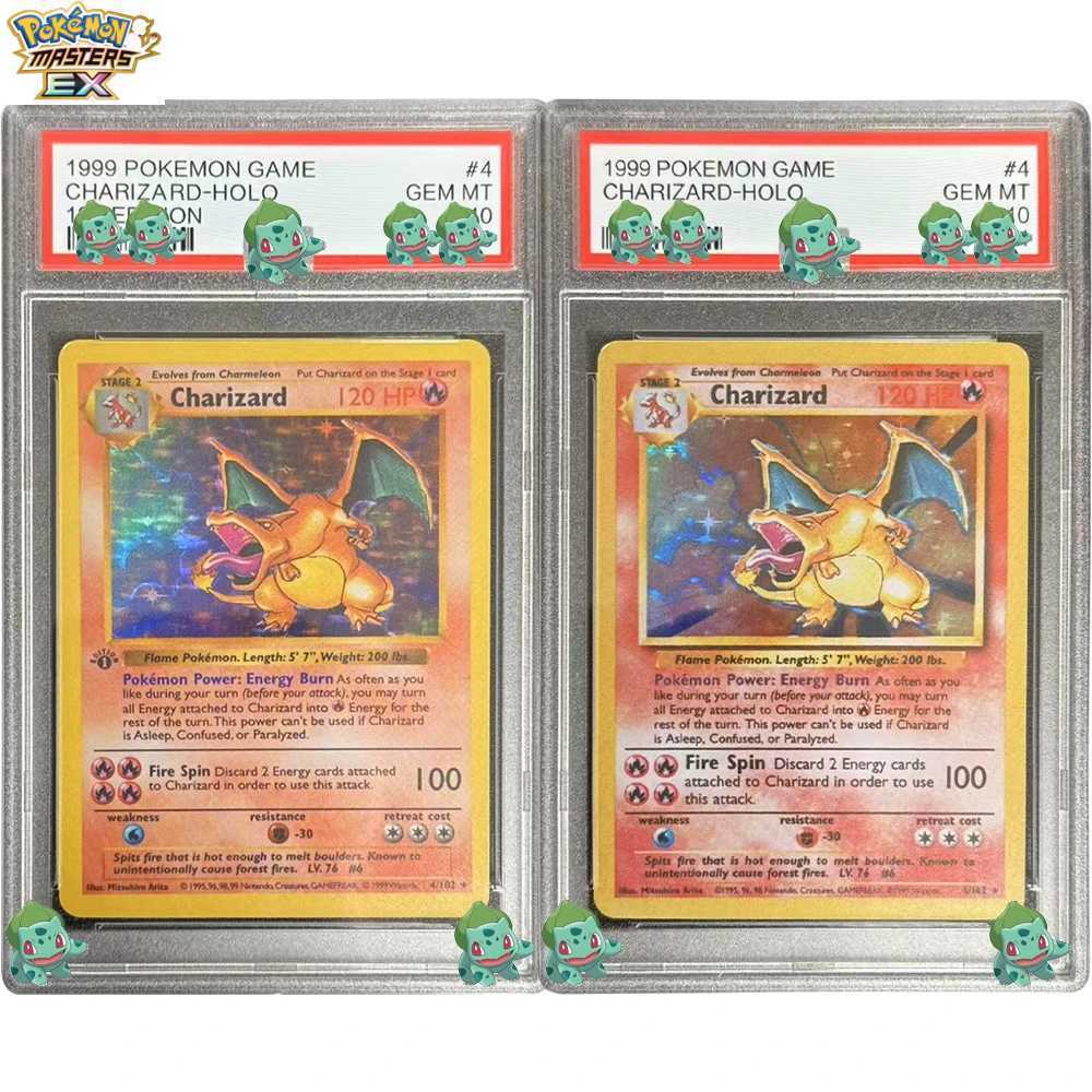 DIY Anime Graded Collection Card CharizardHolo 1ST Edition 4 GEM MT 10 Label Child Gifts L2 L2512171LWM