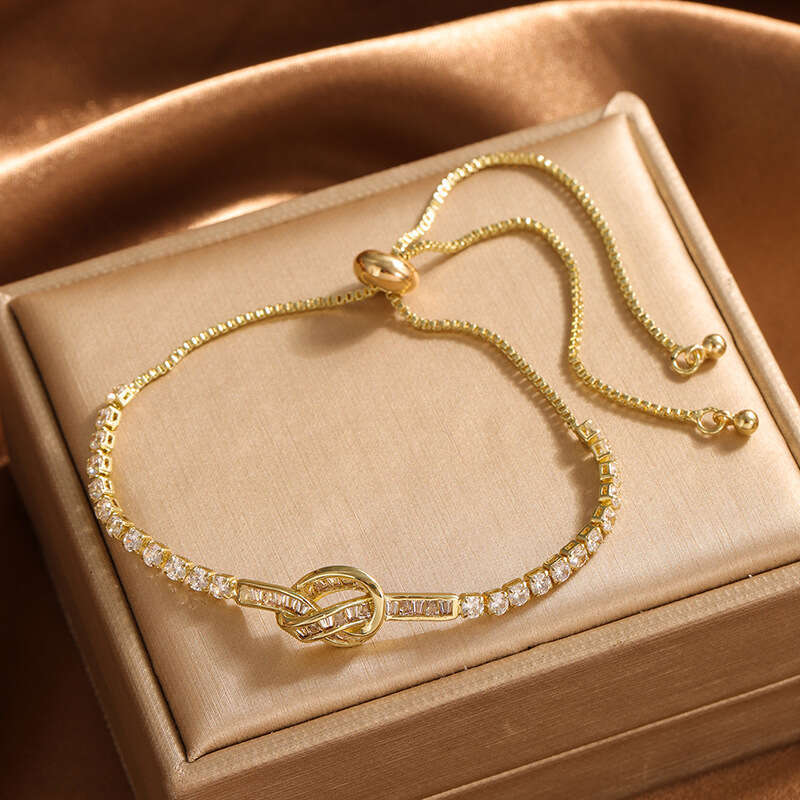 Charm bracelet for Women New Micro Inlaid Full zircon Pull Korean Fashion Snake Bone Bracelet Student Best Friend Gift Jewelry