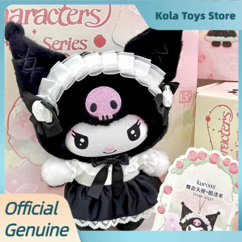 Sanrio Genuine Angel Garden Series Blind Box Kawaii Kuromi Vinyl Plush Bag Pendants Doll Decor Mystery Box Toys As Gifts H251217
