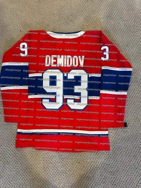 Stitched Custom Men Women Youth Hockey Jersey IVAN DEMIDOV Nick Suzuki Cole Caufield Lane Hutson Slafkovsky Brendan Gallagher Jake Evans Laine Christi