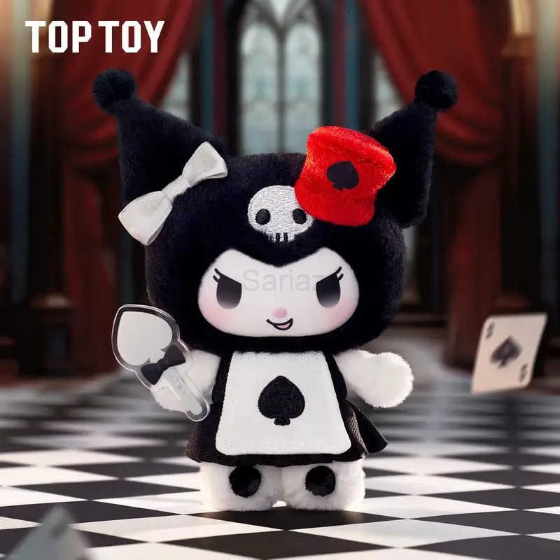Sanrio Toptoy Kuromi Poker Kingdom Series Blind Box Cute Vinyl Plush Doll Cute Pendant Kuromi Mysterious Surprise Christmas Present H251217