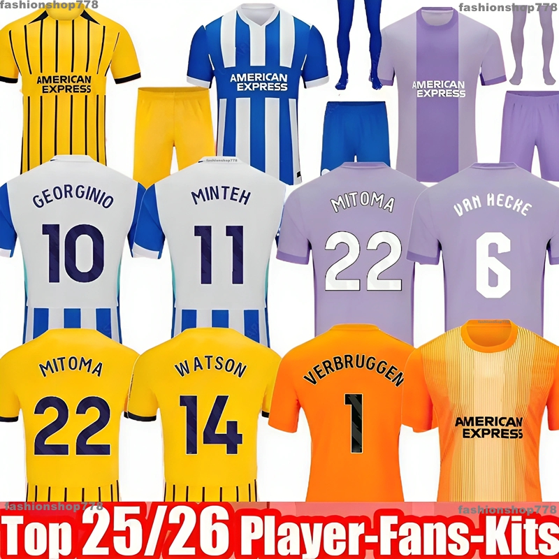 MITOMA 25 26 Brighton jerseys GROSS 2025 WELLBECK Seagull BHAFC football shirt MARCH ENCISO PROPPER Men Kids Kit BRIGHTON fc Limited Edition and hove Alb ion player