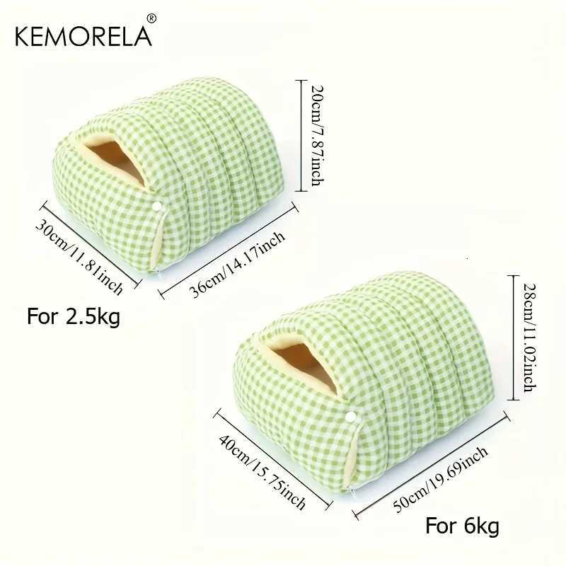 KEMORELA New Fuzzy for cat Sleeping Bag - All-Enclosed Removable Multi-Use for cat Bed Winter Warmth Washable For Cat Dog Rest M251217