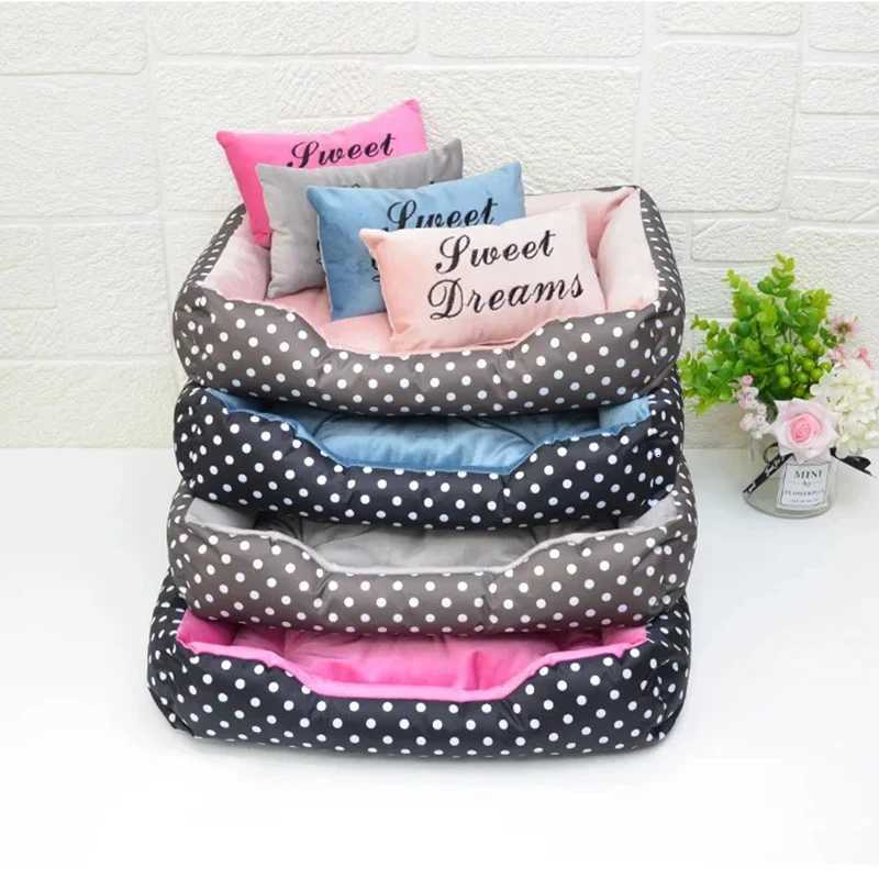 Dog Bed Plush Large Dogs Warm Bedding for Winter Fluffy Accessories Small Breeds Kennel Medium Sofa Pet Supplies Cats Mat Beds M251217