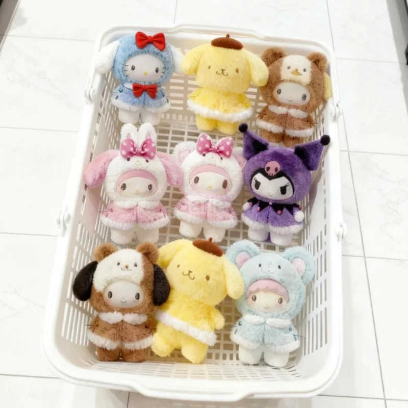 Sanrio Original Little Cape Series Blind Box Kawaii Vinyl Plush Pendant Figure Doll Trendy Toys Mystery Box Girl Christmas Gifts H251217