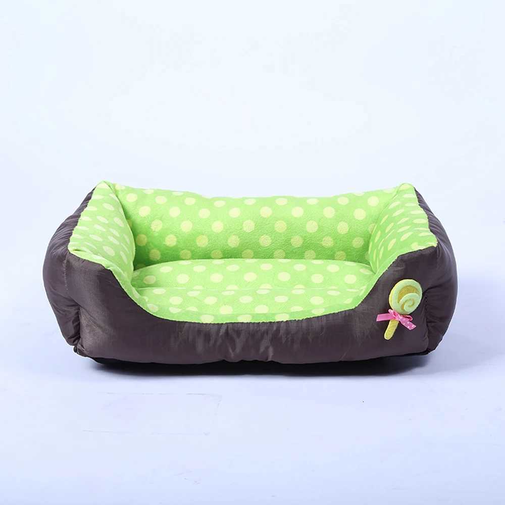 Square Small Dog Bed Soft Candy Cute Medium Cat Sofa Kennel Comfortable Elastic Dog Sleeping Bed House Accessories M251217