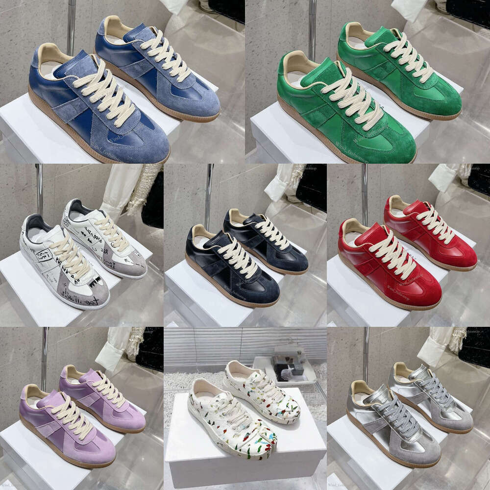 mason margeila shoes mm6 gats German Army Trainer White Grey Gum Black Smoke Green Painter Beige Papyrus Brown Mason Replicate Suede Sneakers multicolor top