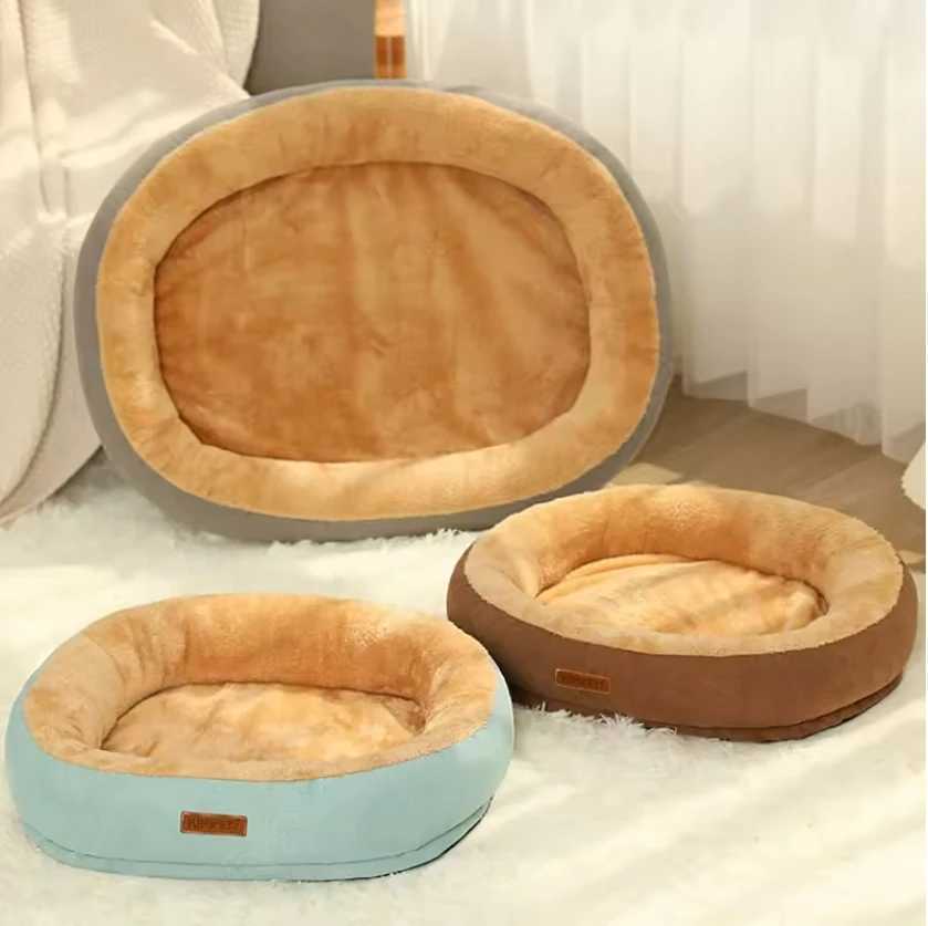 Cat Bed Dog Pet Bed Kennel Non-Slip Winter Warm Small Dog Kennel Sleeping Removed Washed Soft Puppy Cushion Pet Supplies M251217