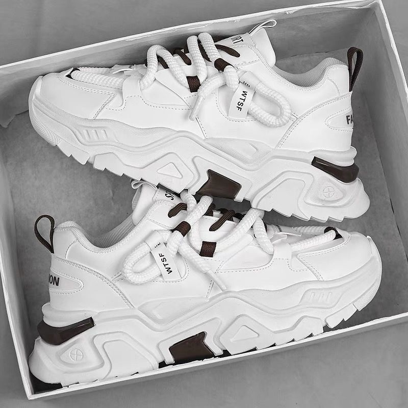 New design Shoes Autumn New Fashion Breathable shoes Men's trendy and versatile insole height-increasing sports shoes Casual shoes free shipping