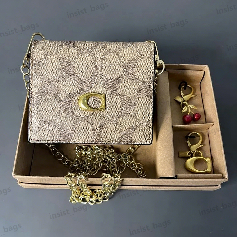 Designer Wallet Card Holder Retro Purse Designer Leather Wallets Fashion Womens Mini Zippy Organizer Wallet Coin Purse Bag Belt Charm Key Pouch With Box