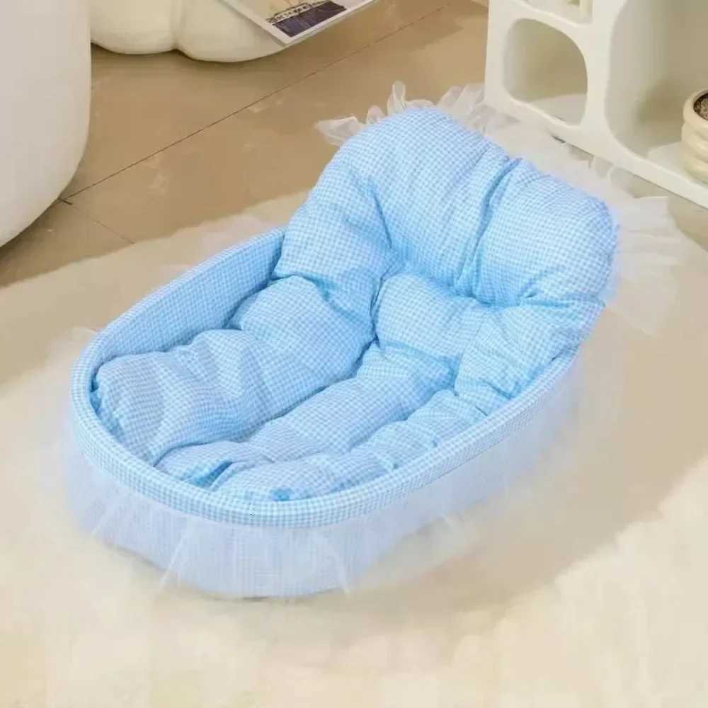 Cat Nest Macaroon Colour Small Dog Kennel Removable Washable Four Seasons Universal Soft Warm Dopamine Cats Nests Pet Winter M251217