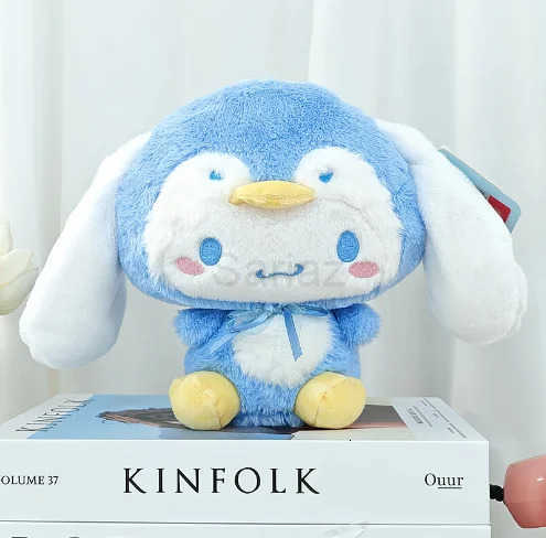 Sanrio 20cm Cinnamoroll Peluch Toy Cartoon Penguin Plushies Soft Stuffed Pillow Toy Home Decor Plushie Doll Girl Birthday Gift H251217