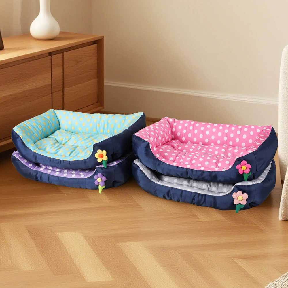 All Season Washable Dog Sofa Square Cat Nest Kennel Waterproof Large Dog Bed Mattress Cat Bed for Medium Pet Accessories M251217