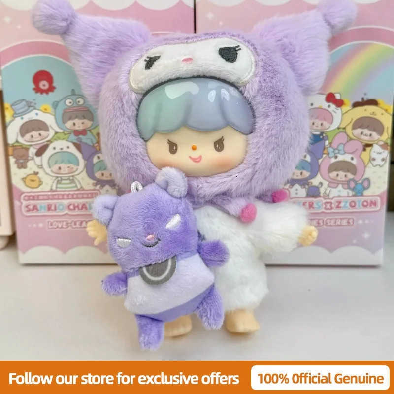 Sanrio Genuine Characters X zZoton Love-league Buddies Series Vinyl Dolls Blind Box Cute Hello Kitty Kuromi Guess Bag Toys Gift H251217