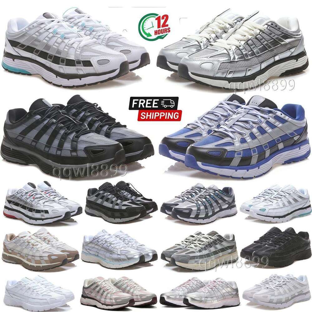 Designer Running Shoes Sneakers Chaussures 6000 Men Women Sneakers Silver Schuhe Black White Anthracite Smoke Grey Outdoor Sports Trainers Casual Shoes men