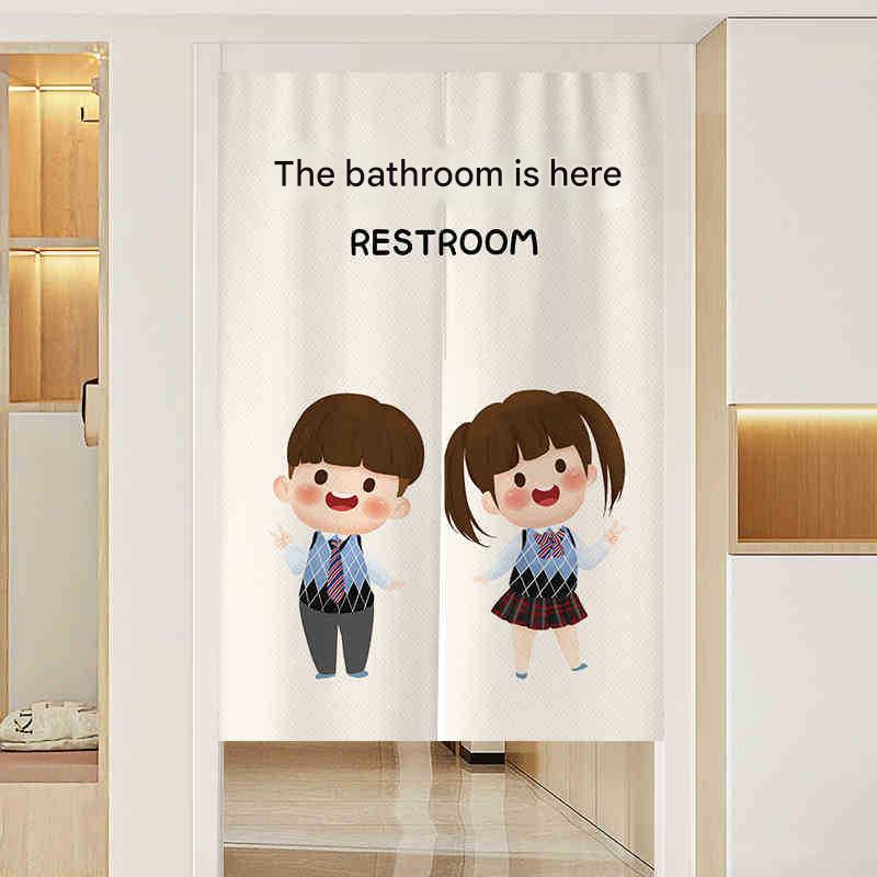 YL-37984 Bathroom Curtain/Curtain Decoration Polyester Waterproof Cat and Dog 3D Digital Print Bathroom Curtain