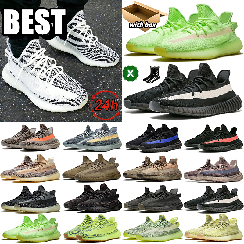 WITH BOX designer running shoes womens sneaker Onyx Darth Vader Zebra Bone Steel Grey Triple White Tail Light outdoor sports mens trainers sneakers Free shipping