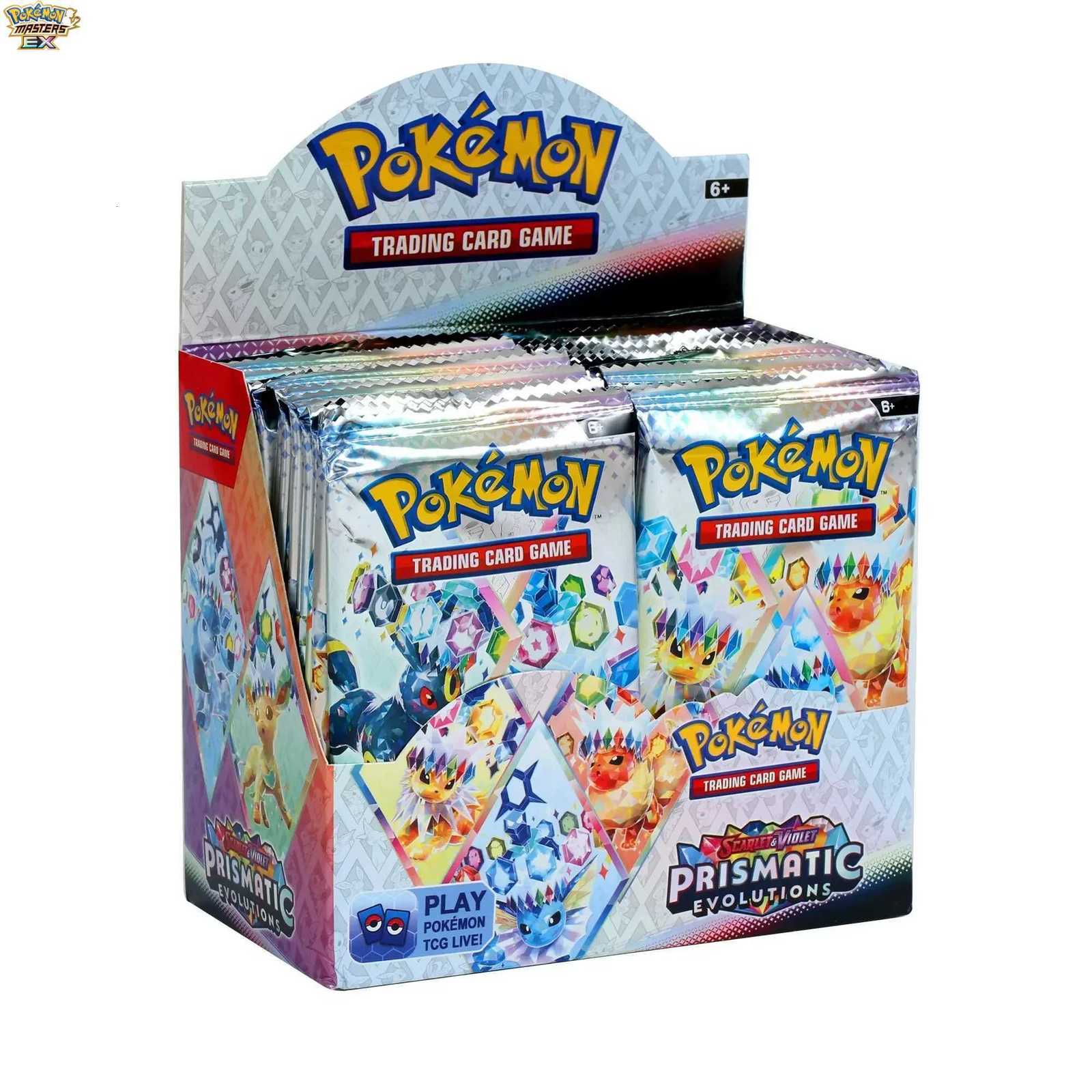 360Pcs Card Prismatic Evolutions Obsidian Flames PALDEAN FATES Surging Sparks English Booster Battle Transaction Card L2 L251217GJMV