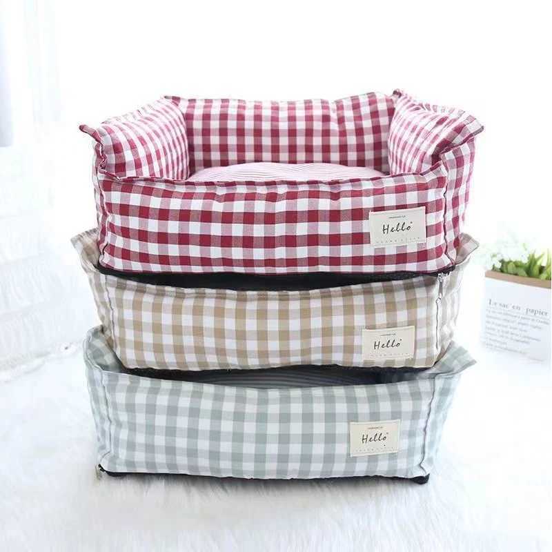 Dog and Cat Four Seasons Bed Indoor Dog Nest Small and Medium sized Cat Pet Sofa Bed Furniture Pet Supplies Accessories M251217