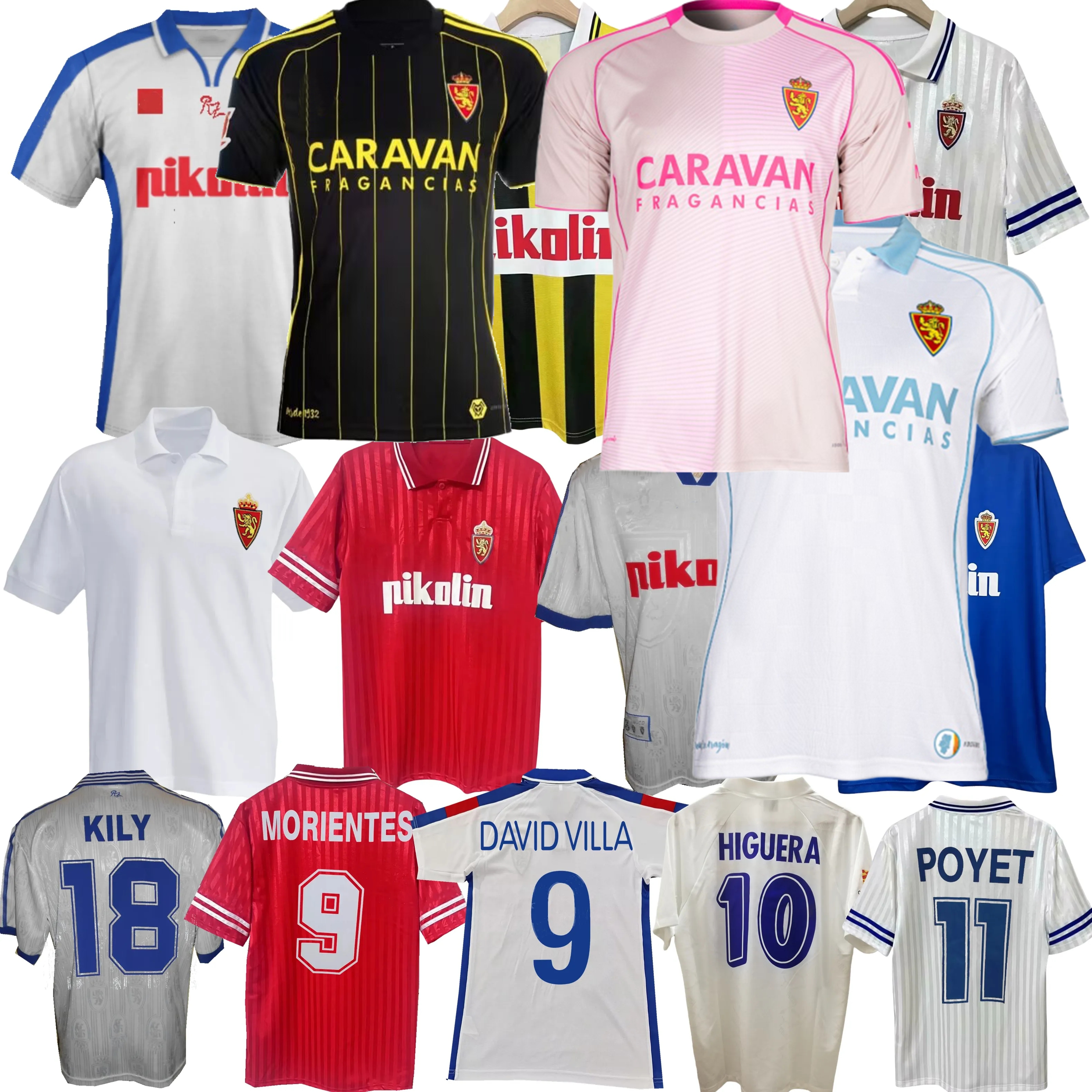 1992 1993 1994 1995 96 97 98 99 2000 03 04 05 2025 2026 Real Zaragoza Soccer Jerseys GARITANO GUTI HIGUERA MORIENTES DANI GOMEZ PARDEZA POYET 25 26 football men kids shirt