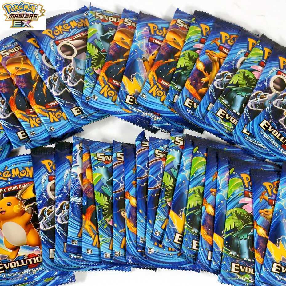 Newest 324Pcs Cards Sun Moon XY Evolutions Booster Box Collectible Tradiner Card Game toy for children L2 L251217IWBA