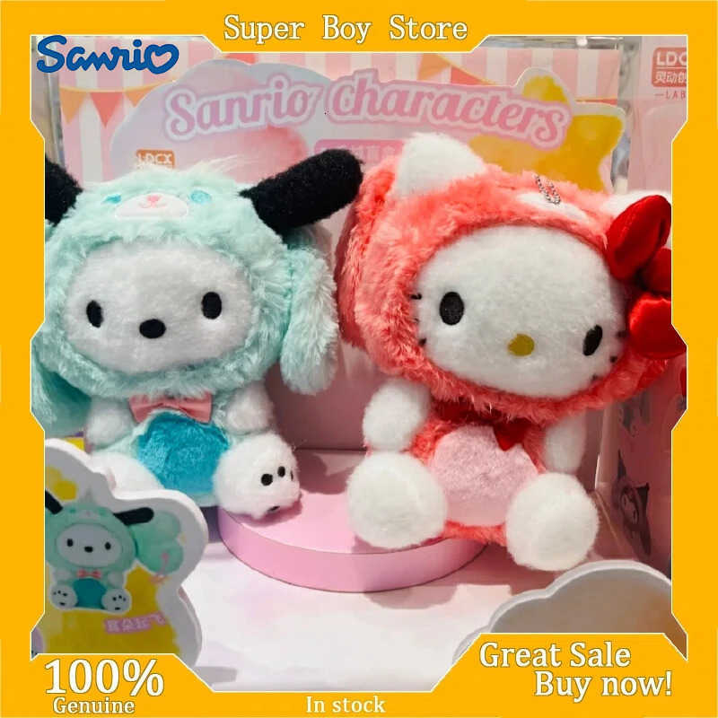 Sanrio New Genuine Characters Overjoyed Series Kawaii Blind Box Dolls Collection Desktop Ornament Fashion Trend Gift Girl H251217