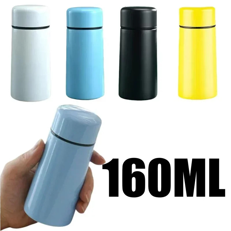 Portable 160ml Mini Pocket 304 Stainless Steel Creative Gift Cup in Stock Water Coffee Thermos Bottle 251215 W260226