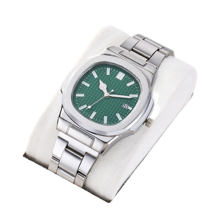 2025 New Square Sports Calendar Steel Band Watch Men's Steel Band Quartz Wristwatch Manufacturer Wholesale