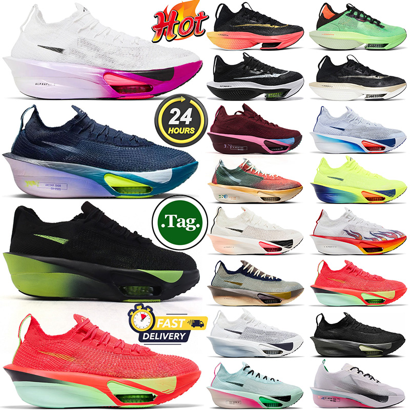 alpha fly 2 3 designer running shoes men women alphaflys Obsidian White Vivid Grape The Sting Sail Hot Punch Bright Crimson mens trainers outdoor sneakers