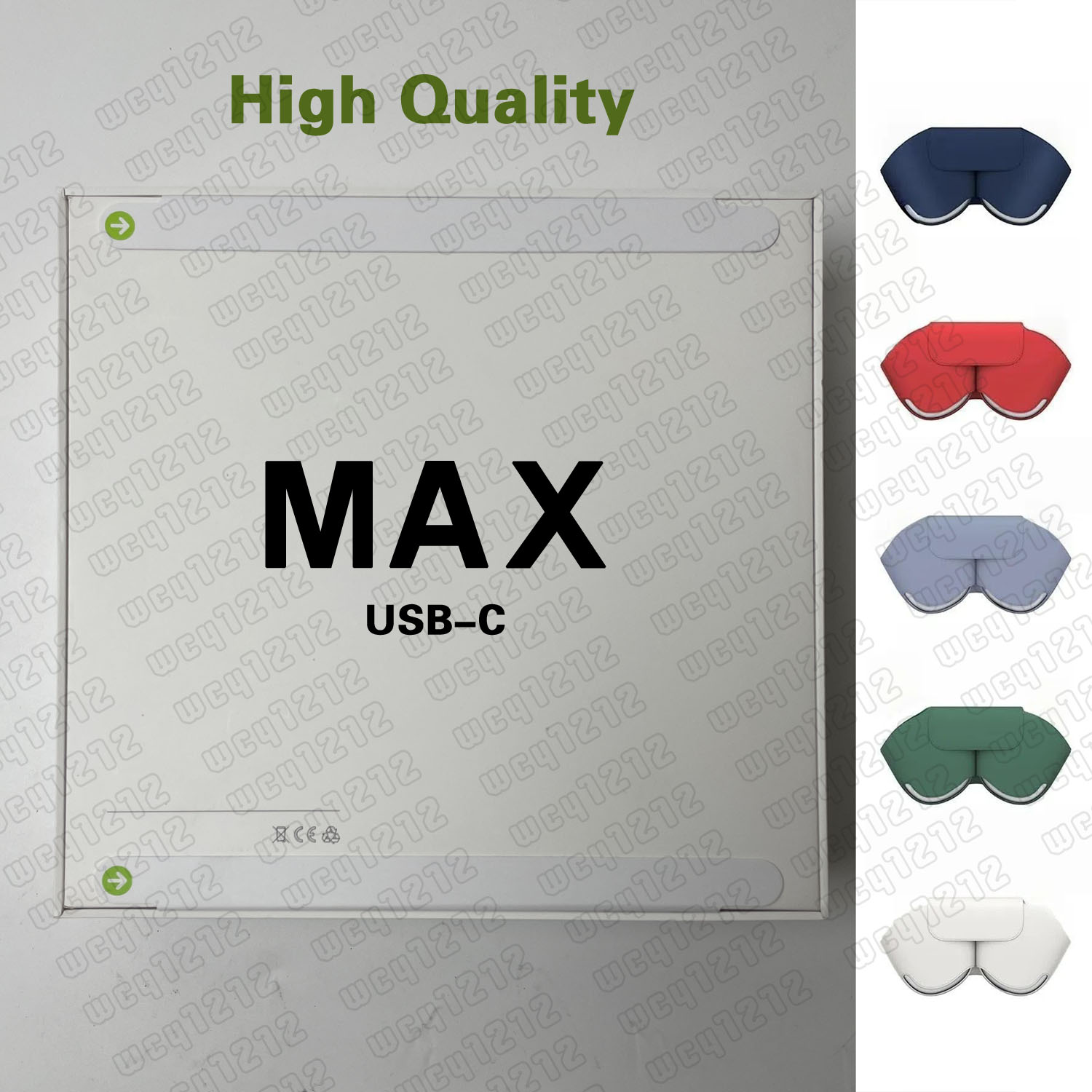 Top ANC Metal Pro case for max Headband Headphone Accessories Transparent Solid Silicone Waterproof Protective case for air Maxs Headphones Case