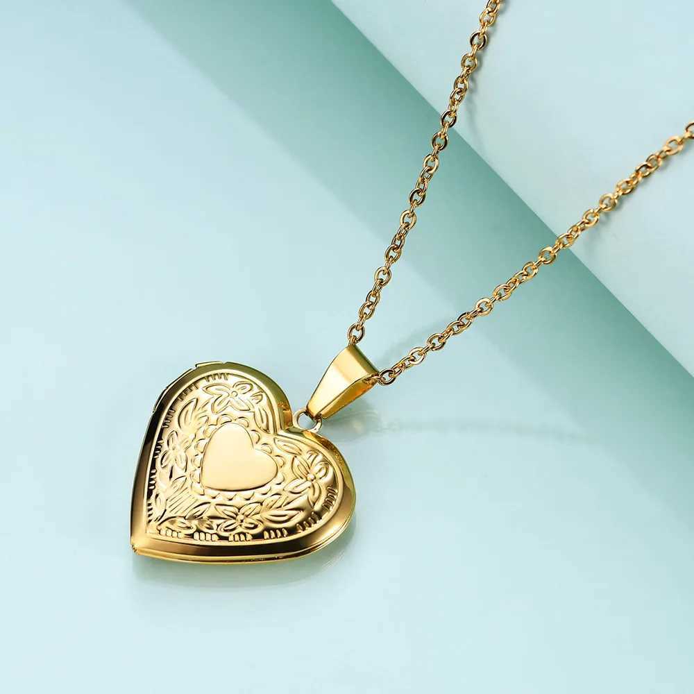 Stainless Steel Love Charm Open Heart Pendant Necklace For Women Jewelry Accessorie Valentines Day Anniversary Gift G251217