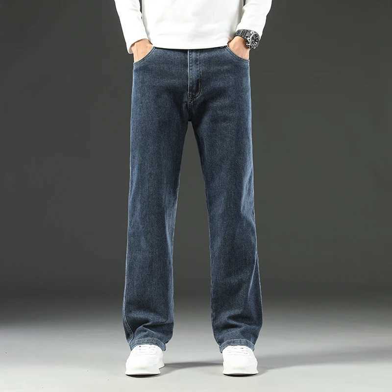 2026 New Y2K Autumn and Winter Baggy Jeans Mens Loose Straight Wide-leg Business Trousers Mens Clothing M260319