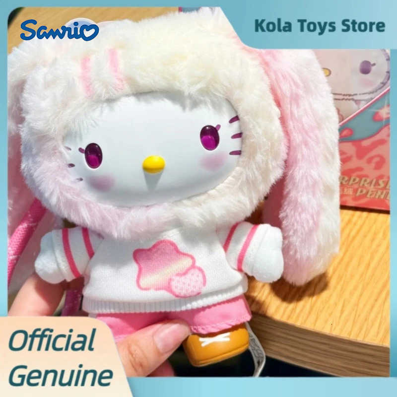 Sanrio Genuine Hellokitty Pop Star Series Vinyl Plush Blind Box Kawai Kt Bag Pendant Doll Mystery Box Collect Figure Trendy Toys Gift H251217