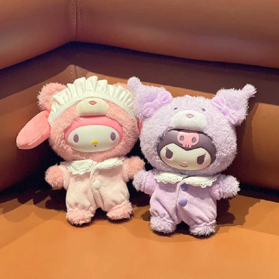 Sanrio 6Pcs Vinyl Plush Doll Anime Latte Baby Series Blind Box Cute Plush Keychain Decorative Pendant for Girl Surprise Gift Toy H251217