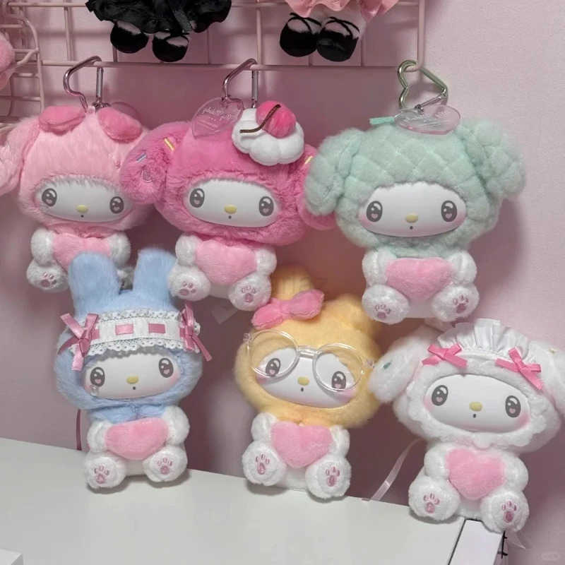 Sanrio Genuine My Melody 50th Anniversary Creamy Candy Series Vinyl Face Blind Box Cute Doll Toy Bag Pendant Birthday Gift H251217