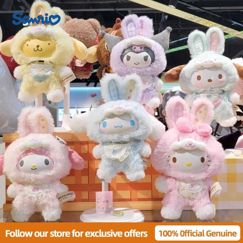 Sanrio Genuine Elf Bunny Serise Blind Box Cute Vinyl Pendant Toys V3 Mystery Box Customized Toy Birthday Gift H251217