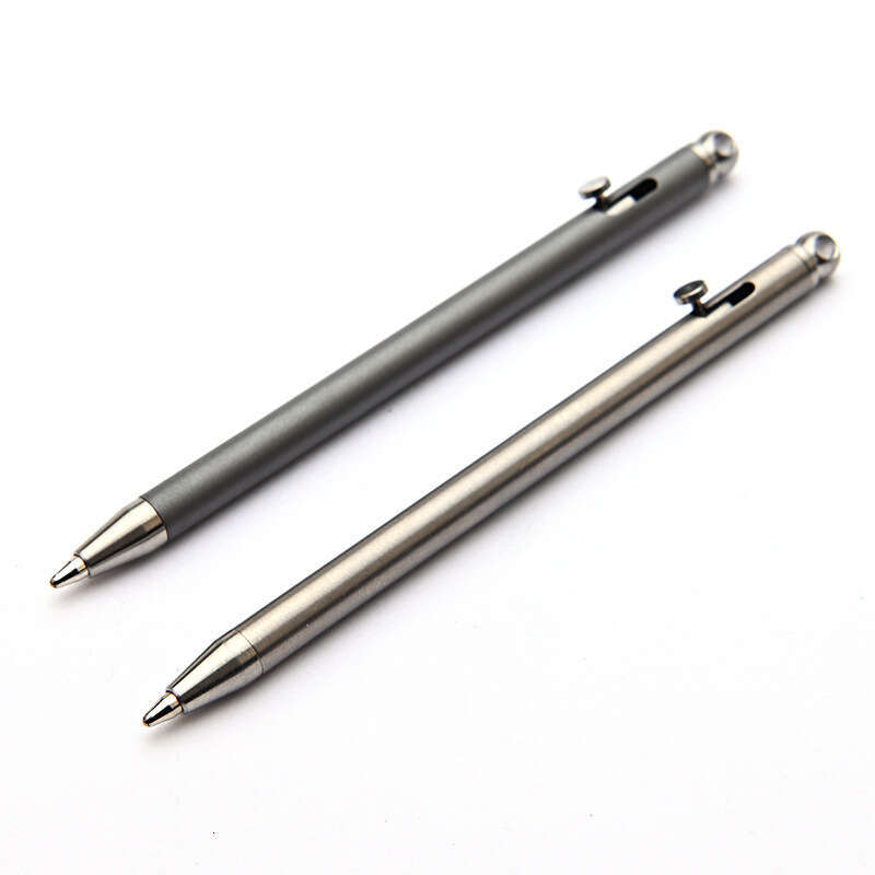 Creative Titanium Alloy Mini Bolt EDC Pendant Portable Travel Pocket Ballpoint Pen
